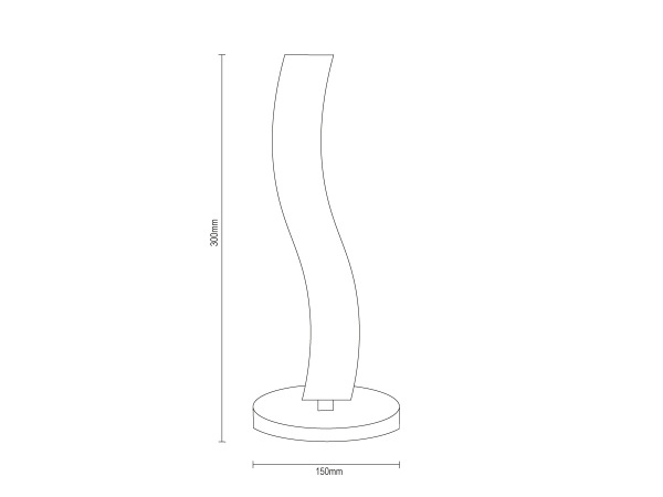 LED dizajnová stolná lampa 14W - JT1311/B 8