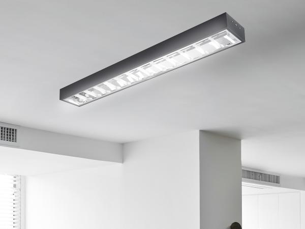 Čierne žiarivkové prisadené svietidlo na 2 x T8 ( 120cm LED trubica ) - TL301B 1