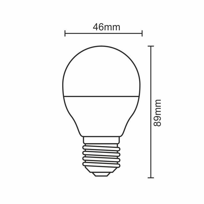 LED žiarovka 8W - G45 / E27 / SMD / 4000K - ZLS829