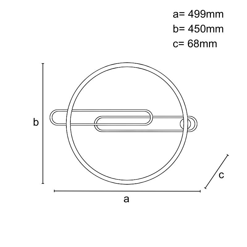 LED stropné svietidlo s diaľkovým ovládačom 60W - TB1306/BG