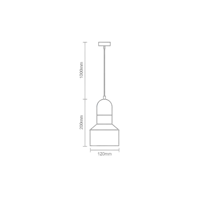 Závesné svietidlo Terrazzo / červená 1 x E27 - ME0214R/R