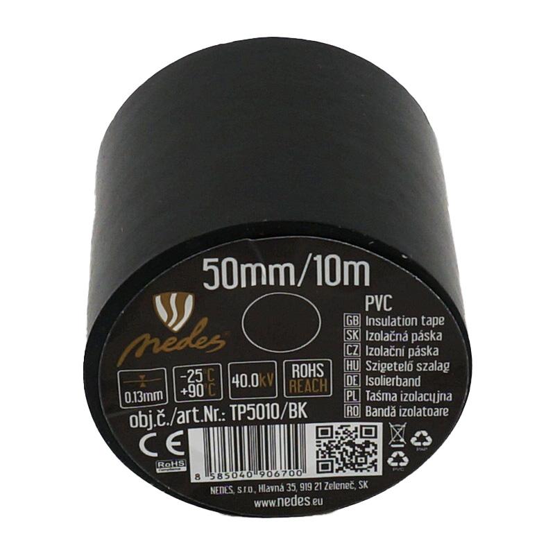 Izolačná páska 50mm/10m čierna -TP5010/BK