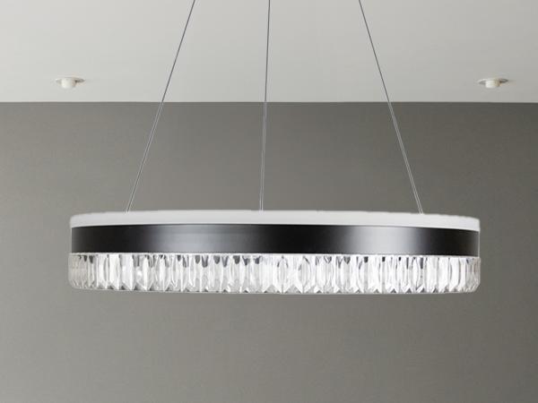 LED luxusné závesné krištáľové svietidlo s diaľkovým ovládačom 80W - TA2302/B