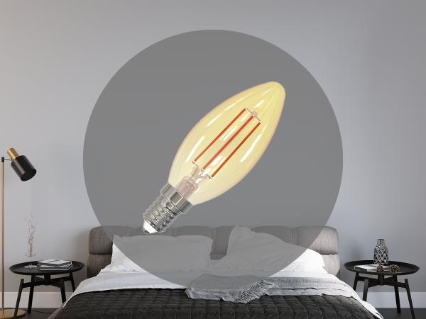 LED žiarovka / filament 6W VINTAGE - C35 / E14 / 2000K - ZLF713DV