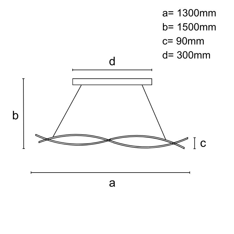 LED závesné svietidlo s diaľkovým ovládačom 80W - J4368/B