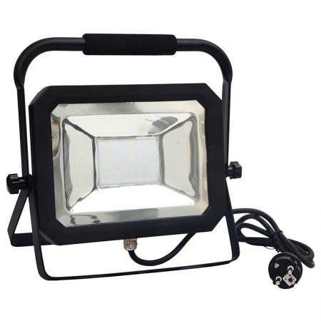 LED reflektor 50W+držiak/4000K/BK/H - LF1024H