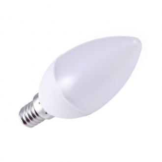 LED žiarovka 5W - C37 / E14 / SMD / 6500K - ZLS702