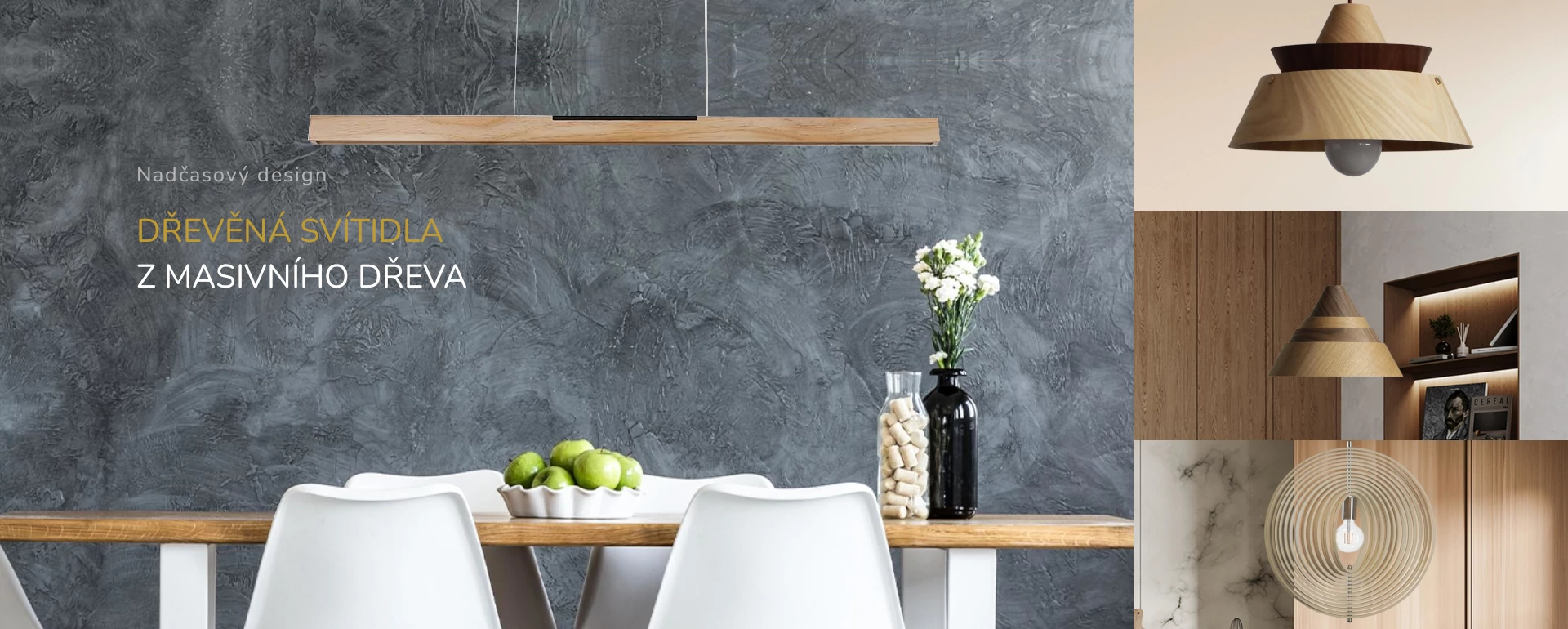 Drevené svietidlá z masívneho dreva